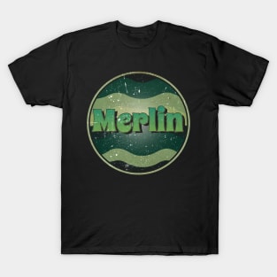 Great Merlin Gift Design Proud Name Birthday 70s 80s 90s T-Shirt